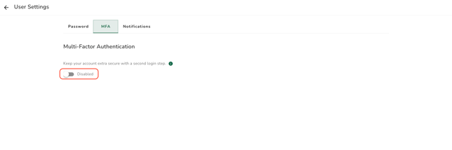 MFA disable