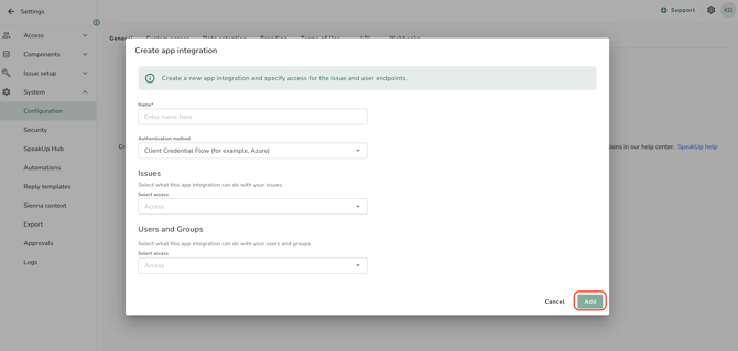 add api