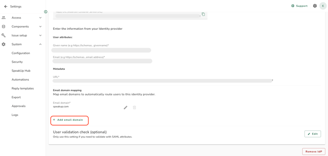 add email domain