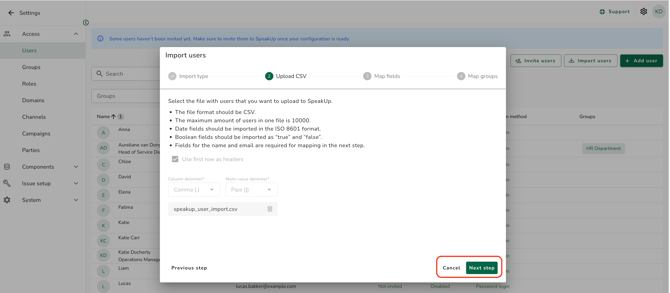 add file next step