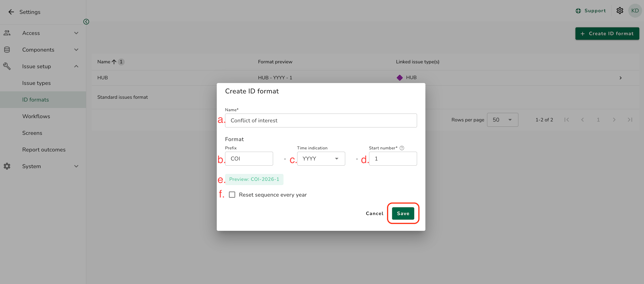create id format-1