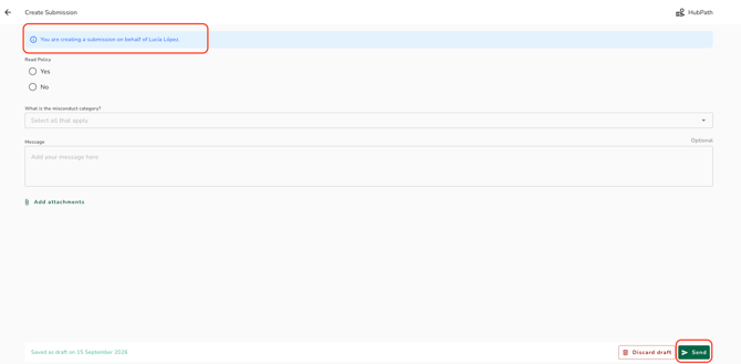 create submit