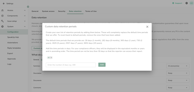 data 60 days confirm