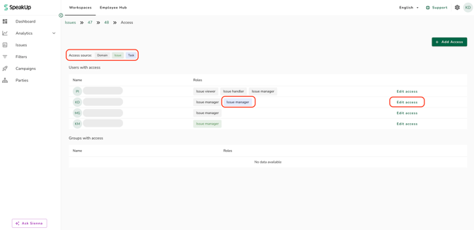 edit task access