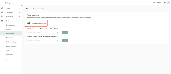 enable proxy
