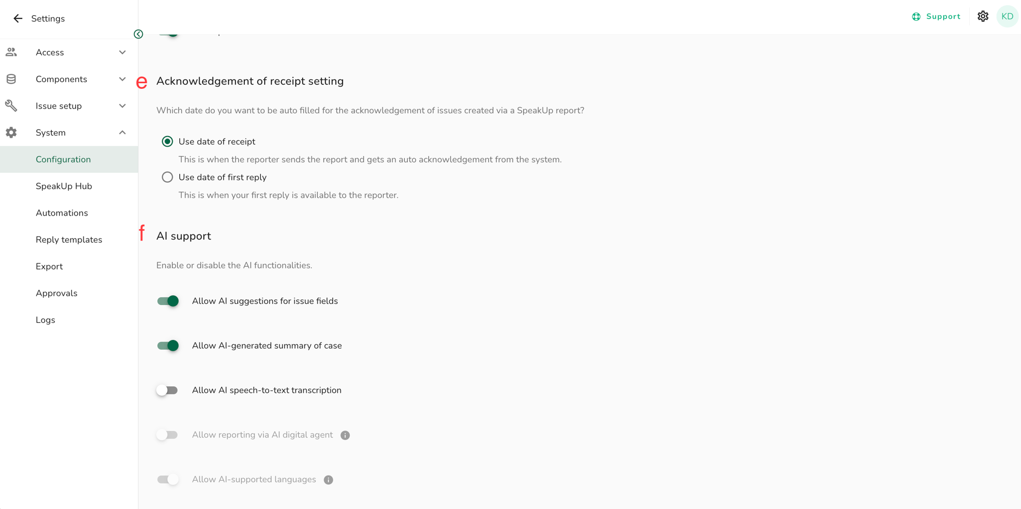How do I change the default Channel settings?