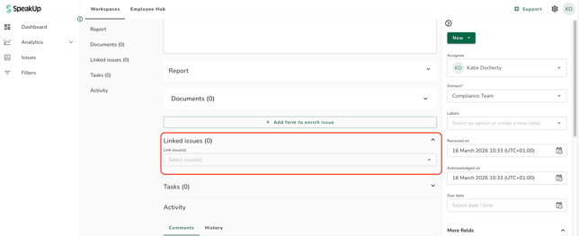 linked issue