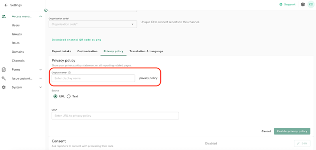 privacy name