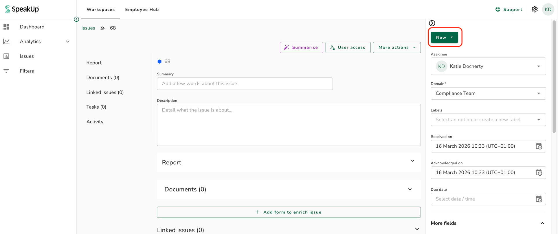 How do I change the status of all Issue types?